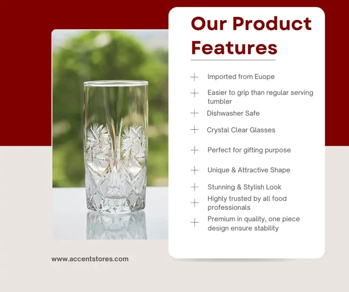 The Maren Handcut Highball Glass