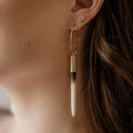 The Original Beth Dutton Quill Hoops Earrings - Predominantly White