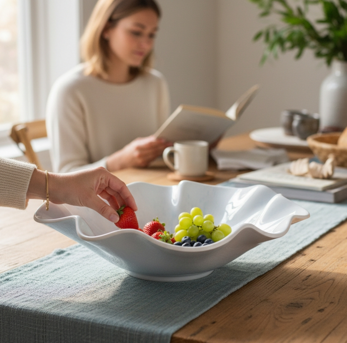 Tide Melamine Serving Bowl