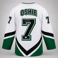TJ Oshie Signed White College Player Hockey Jersey