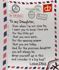 To My Daughter - Even When I'm -Love Dad Premium Mink Sherpa Blanket 50x60 SALE price $49.49 USD
