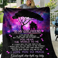 To My Girlfriend - I May Not Be Premium Mink Sherpa Blanket 50x60