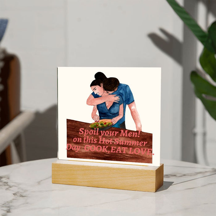 To My Wonderful Men-Lover - Printed Shaped Acrylic Plaque❤️