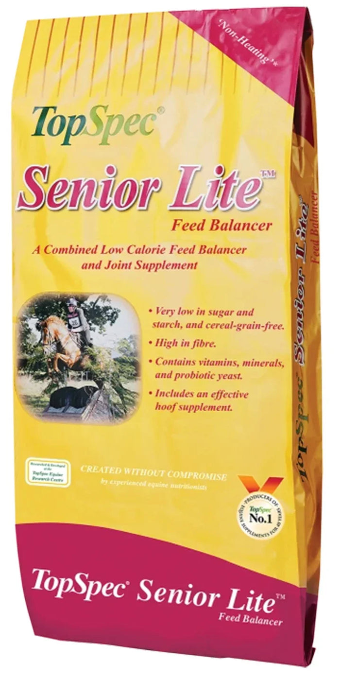 TopSpec Senior Lite Feed Balancer 15kg bag, low-calorie balancer for older horses