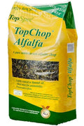TopSpec TopChop Alfalfa 15kg bag of chopped alfalfa with mint, front of pack