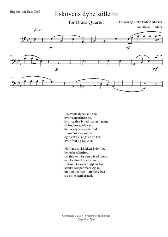 Trad. - I Skovens dybe, stille ro - Brass Quartet