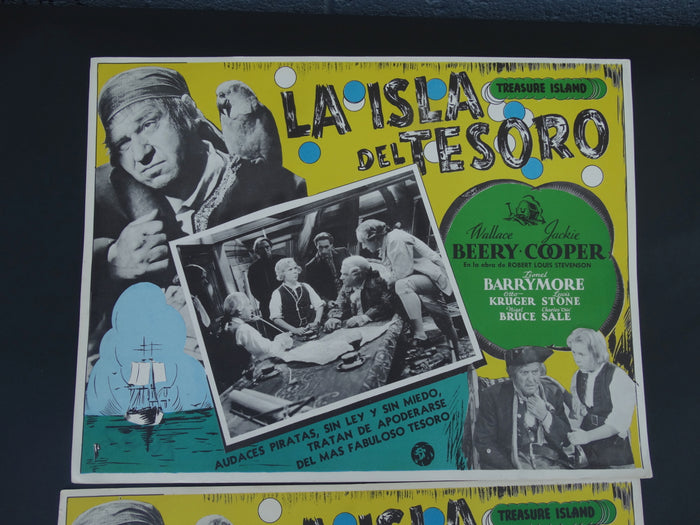 Treasure Island (La Isla del Tesoro) Set of 2 Lobby Cards