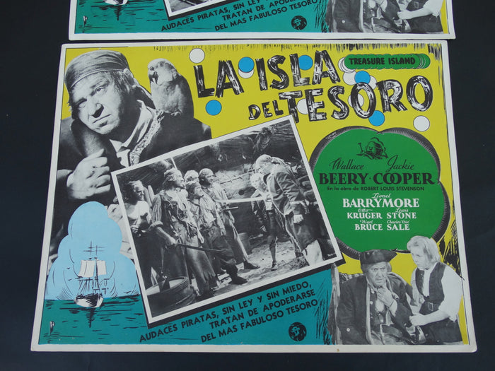 Treasure Island (La Isla del Tesoro) Set of 2 Lobby Cards