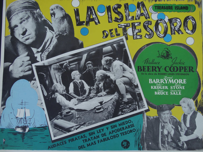 Treasure Island (La Isla del Tesoro) Set of 2 Lobby Cards
