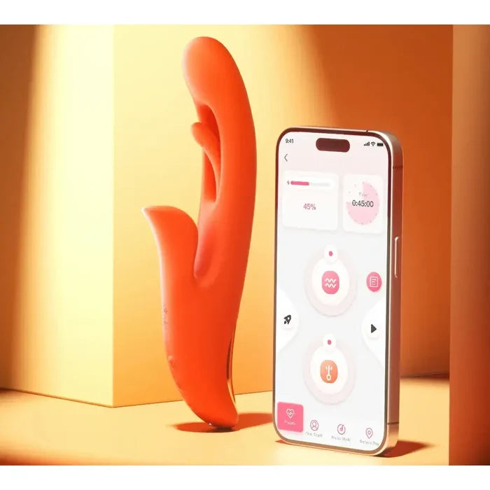 Tressa App-Enabled Tapping Vibrator - Orange