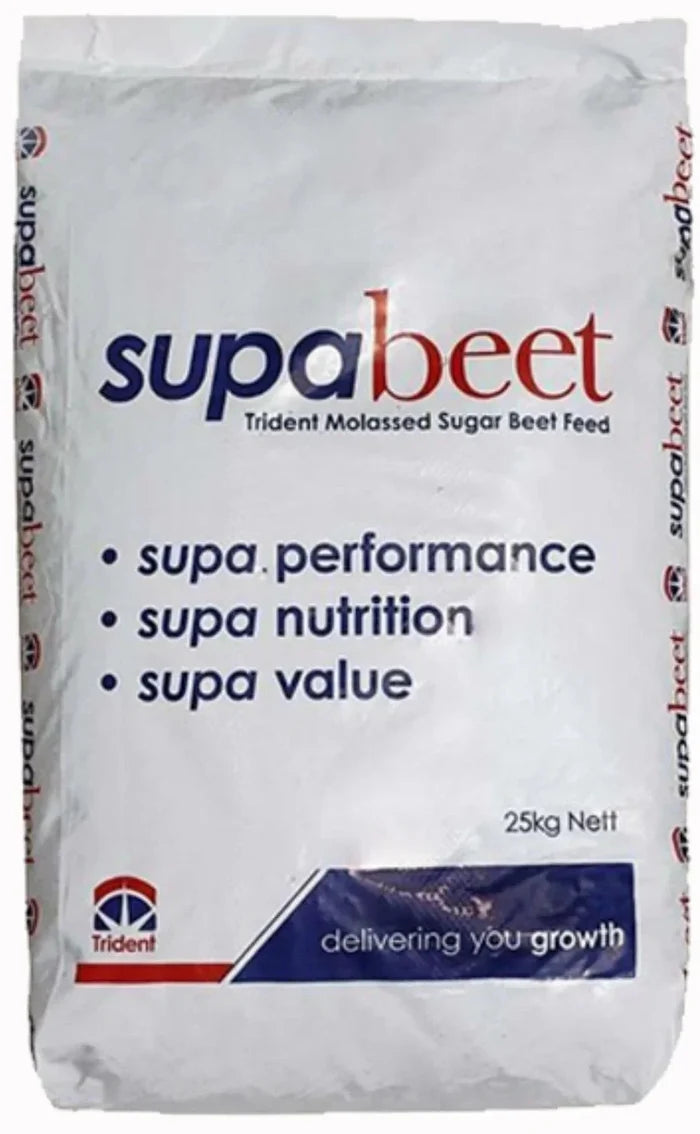 Trident sugar beet pellets in a 25kg sack of molassed beet feed