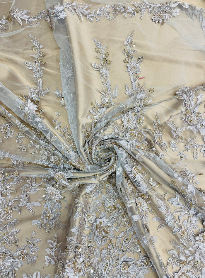 Two Tone Beaded Embroidery