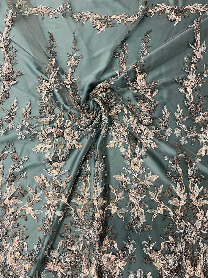 Two Tone Beaded Embroidery