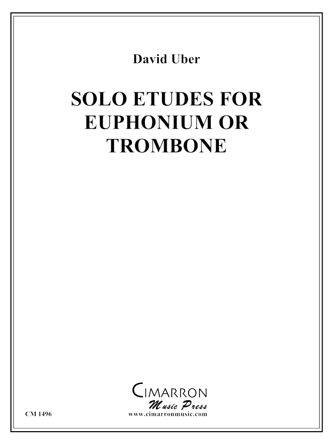 Uber, D - Solo Etudes for Euphonium or Trombone