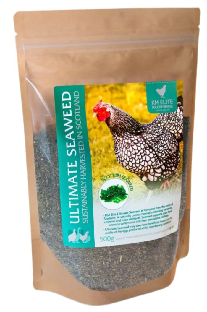 Ultimate Seaweed 500g pack of dried seaweed mineral supplement for poultry