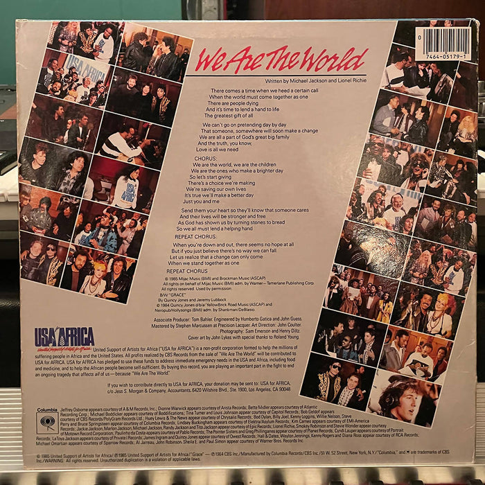 USA for Africa - We Are the World (12” Single)
