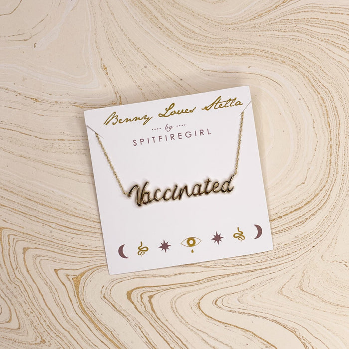 Vaccinated Gold Necklace