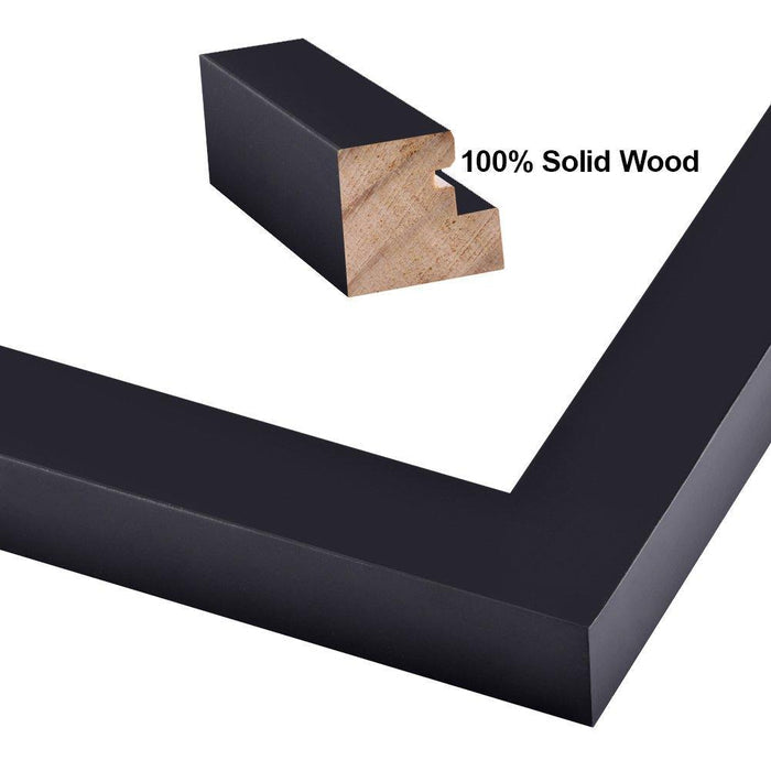 8x24 PIcture Frame Black Wood 8x24 Picture or poster print