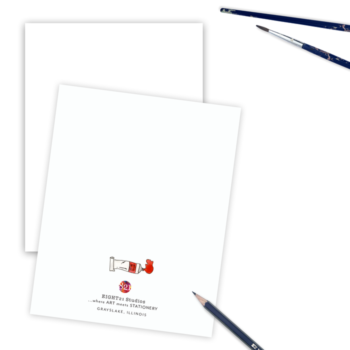 Watercolor Artist and Designer Happy Birthday Card