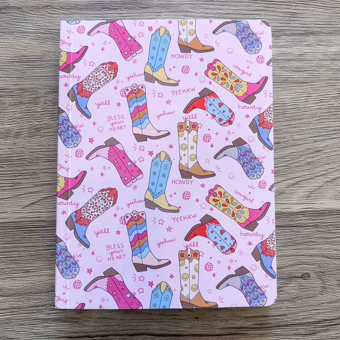 Western Cowgirl Boots Soft Flex Perfect Bound Journal - Lyla's: Clothing & Gifts - Online and Rockwall Texas Boutique