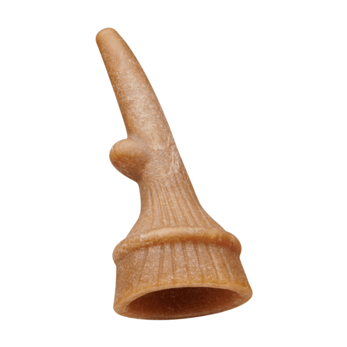 Whimzees Antler dental dog chew, a further view of the forked chew shape