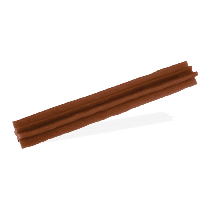Whimzees Stix dental dog chew, a twisted stick-shaped plant-based chew