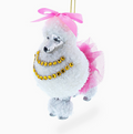 e Poodle Glass Ornament