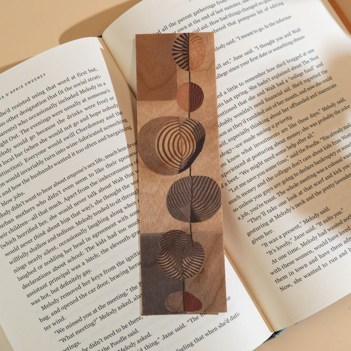 Wood Bookmark - Pretty Shells