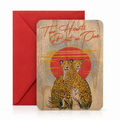Wood Card - Two Hearts