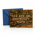 Wood Card You Are On The Right Path
