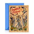 Wood Folding Card -Ghosts Together Forever
