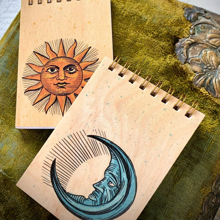 Wood Notepad Moon