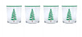 Woodland Trees Suite of 4 Double Old Fashion Glasses.
