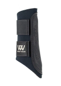 Woof Wear Club brushing boot in black, pair on a 7mm neoprene base