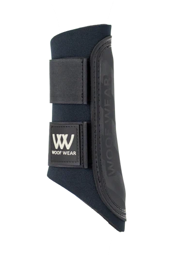 Woof Wear Club brushing boot in black, pair on a 7mm neoprene base