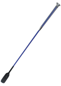 Woof Wear Gel Fusion riding whip in electric blue, 60cm fibreglass shaft with gel handle