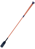 Woof Wear Gel Fusion riding whip in hi vis orange, 60cm fibreglass shaft with translucent gel handle