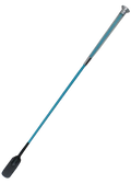 Woof Wear Gel Fusion riding whip in ocean blue, 60cm with translucent gel handle