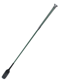 Woof Wear Gel Fusion riding whip in racing green, 60cm with real leather flapper
