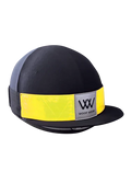 Woof Wear hi vis hatband in fluorescent yellow, one size elasticated band with reflective strip