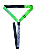 Woof Wear hi vis neck band in lime, full size, with reflective detailing and girth loop