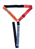 Woof Wear hi vis neck band in orange, full size, adjustable straps and reflective strips