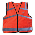 Woof Wear hi vis riding vest in orange, junior small/medium, with adjustable side straps