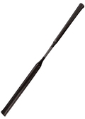 Woof Wear Jump Bat Slim Grip in black, slim full-length TPR rubber handle