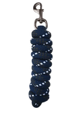 Woof Wear Contour lead rope in navy blue, braided cotton rope with a swivel bolt snap