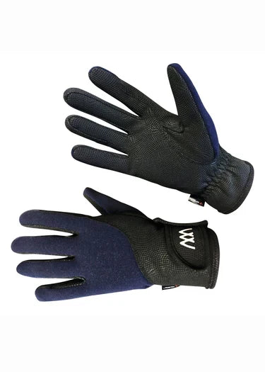 Woof Wear Precision Thermal Glove in navy, size 9.5, Polartec Power Stretch riding glove