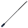 Woof Wear Twisted dressage whip in black with silver crystals on a shimmer grip