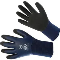 Woof Wear winter yard glove in navy, medium, thermal lined with a stretch back of hand
