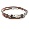WP Silver Feather Wrap Brown / Large