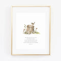 Zephaniah 3:17 Tree Stump Scripture Print